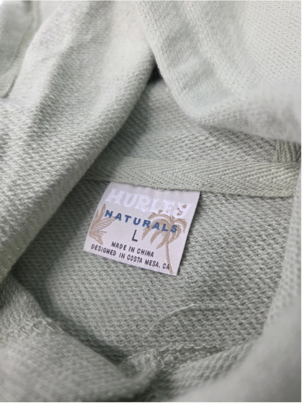 Hurley Naturals OG Hooded Poncho Men’s Large Heavy Meadow Green NWT New #1791